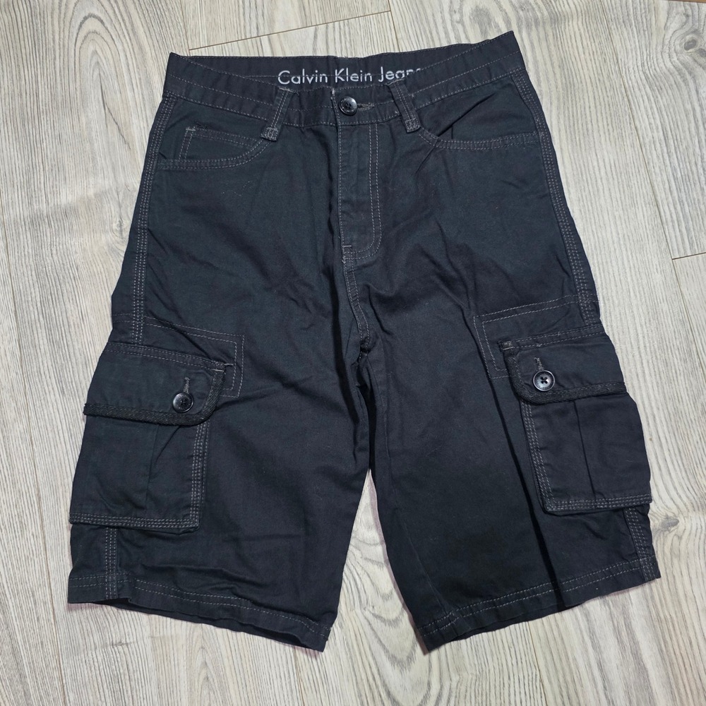 Calvin Klein Cargo Shorts - Navy Blue - Boys Size 10